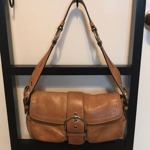 Vintage Coach Soho Tan Leather Handbag